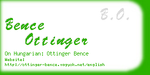 bence ottinger business card